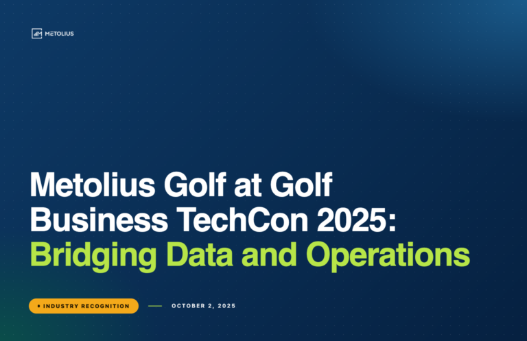 Metolius Golf at Golf Business TechCon 2025: Bridging Data and Operations